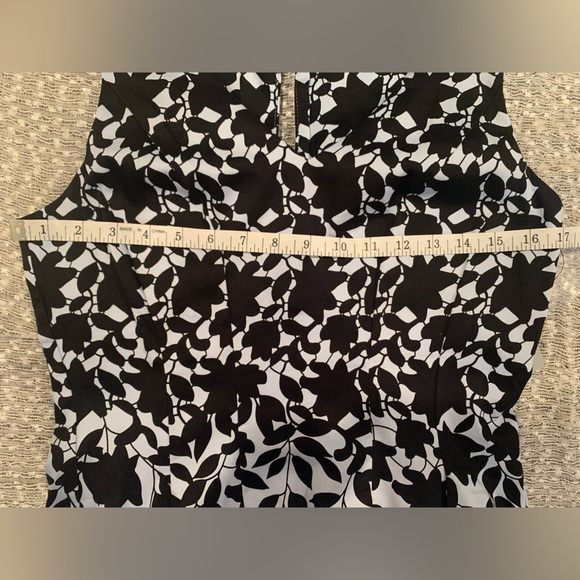 Maggy London Sky/Black Floral Dress for Nordstrom NWT - 6P - Picture 7 of 8